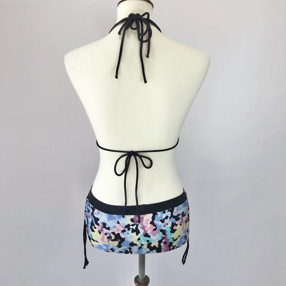Folded & Hung Multicolor Abstract String Bikini - Picture 4 of 8